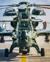 Helicopter parked